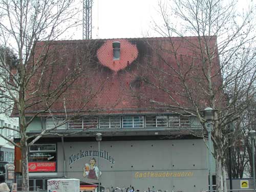 Building with chimney in Tubingen