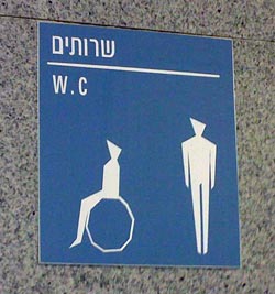 Bumpy wheelchair symbol