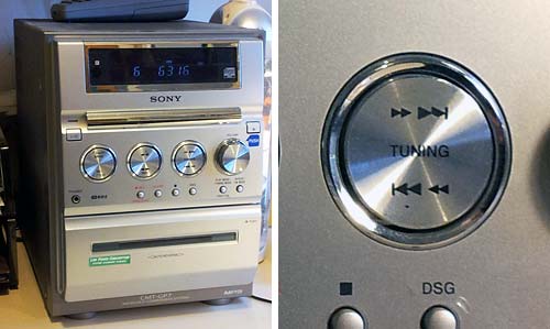 Sony Stereo System with odd knobs