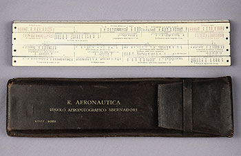 Sbernadoris aerophotographical slide rule and case