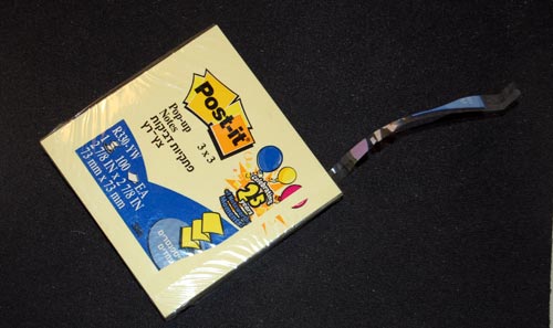 Retrograde evolution of Post-it note packaging 5