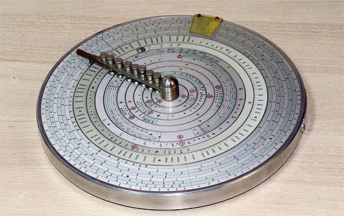 Washingtron Savbatini's H 39 reinforced concrete slide rule