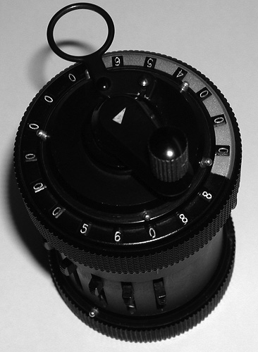 Curta calculator detail