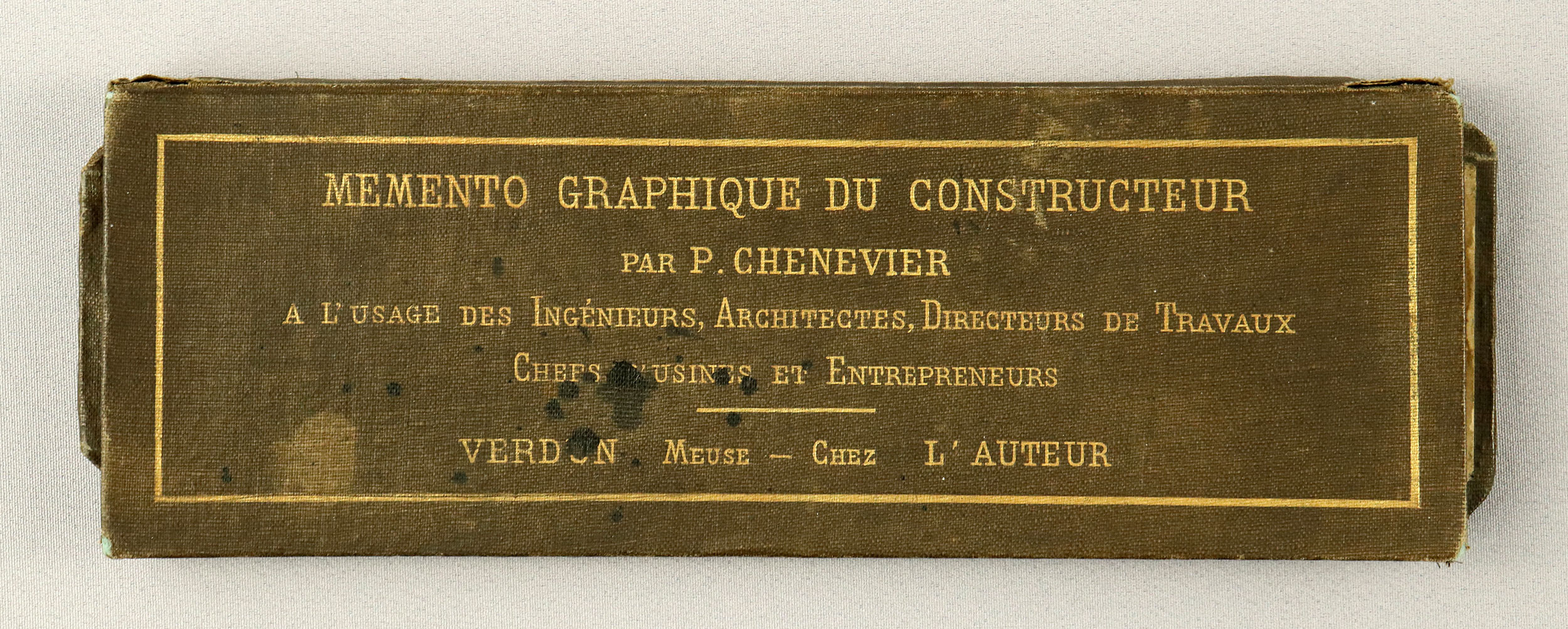 Chenevier's memento - front cover