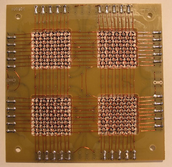 Back side, core memory plane
