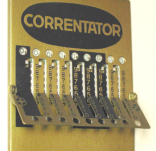 Correntator slide adder - mode selector mechanism