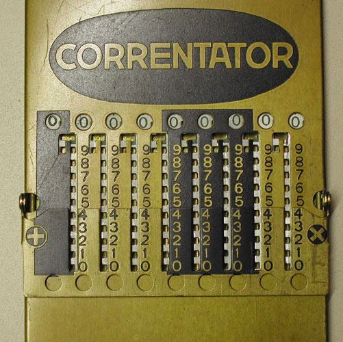 Correntator slide adder - addition configuration