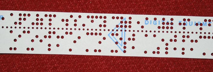 Punched paper tape
