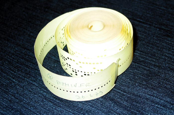 Punched paper tape