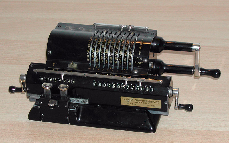 An Odhner model 7 calculator
