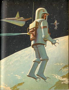 Image from Space Flight, the Golden Library of Knowledge, United States, 1957