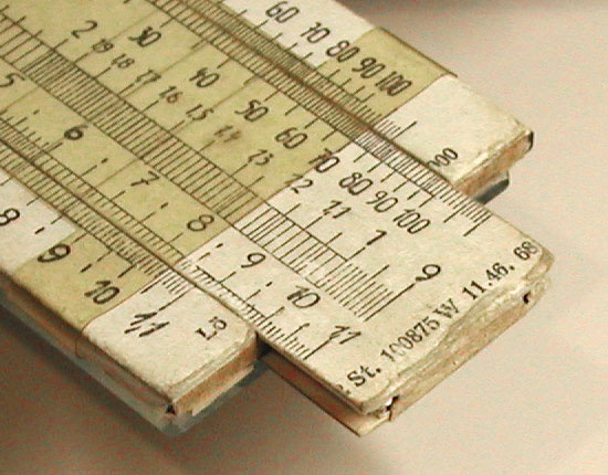 ALKU slide rule detail