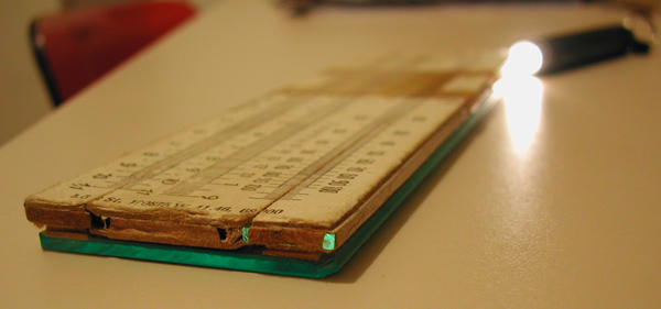 Alku slide rule - the glass revealed