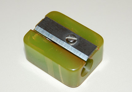 A Bakelite pencil sharpener