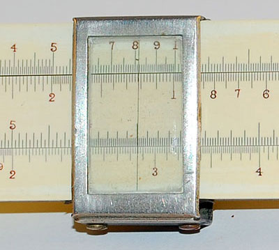 Cursor of K&E 4061 Duplex slide rule
