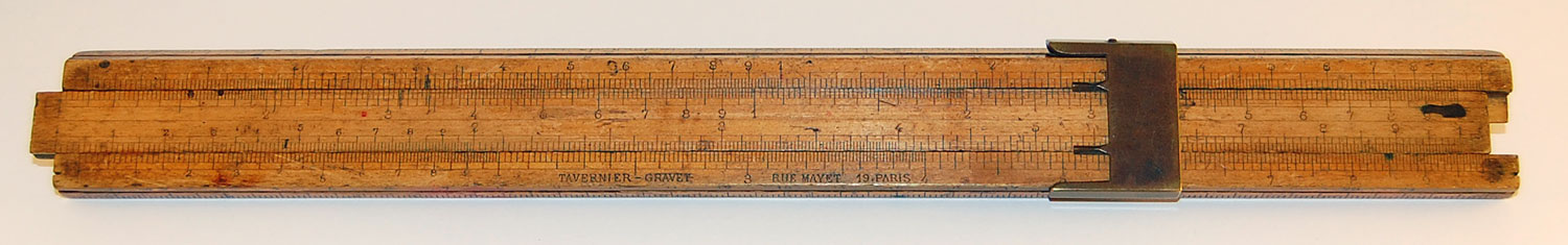 Mannheim slide rule by Tavernier-Gravet
