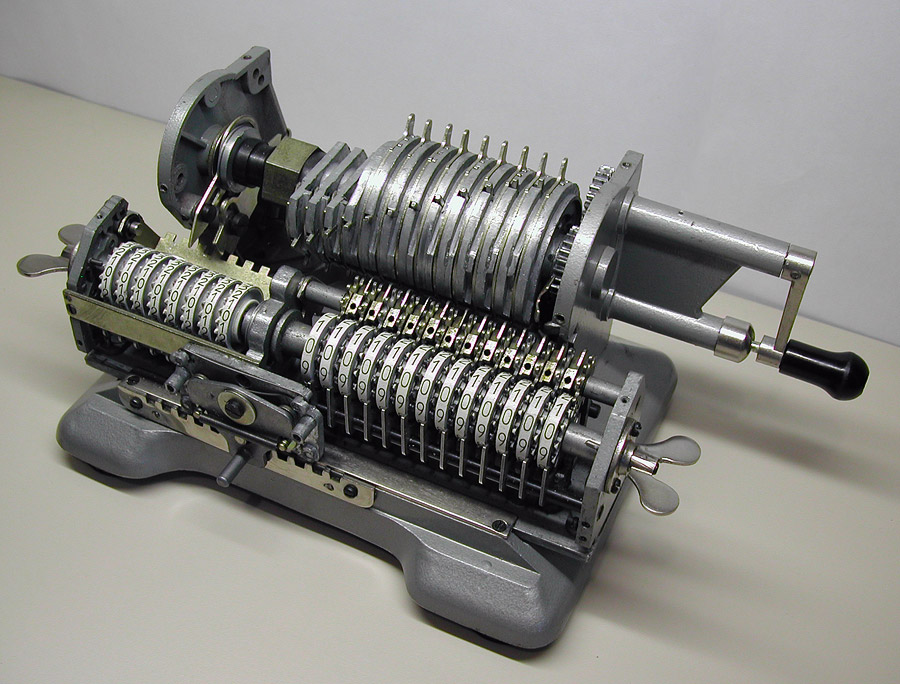 Iron Felix calculator with covers off