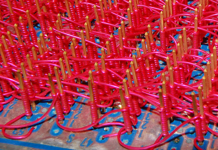 Hand wired Memory! 4 Hand wired memory board - detail