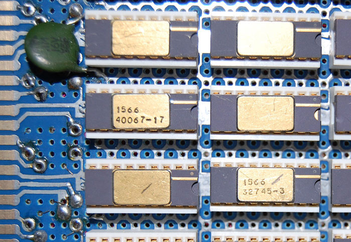Hand wired Memory! 3 Hand wired memory board - detail