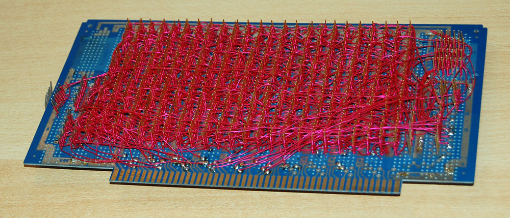 Hand wired Memory! 2 Hand wired memory board - back