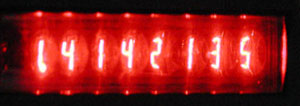 Calculator 7-segment LED display