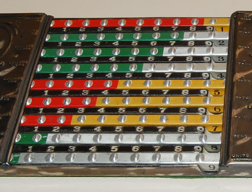 The Locke adder set to 123,456,789