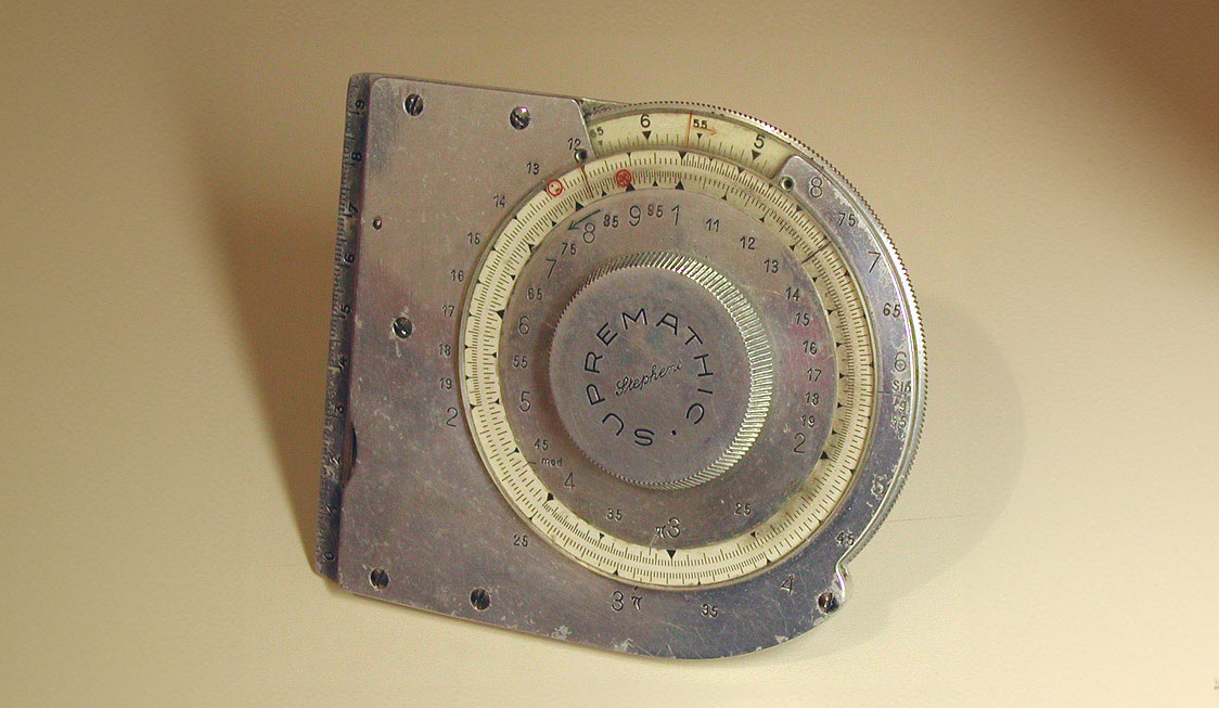 Stephens' Supremathic slide rule