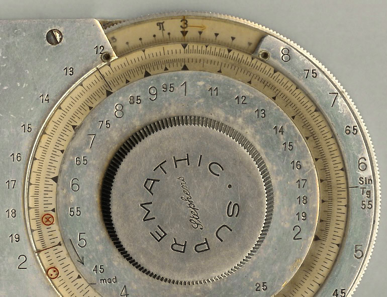 Stephens' Supremathic slide rule
