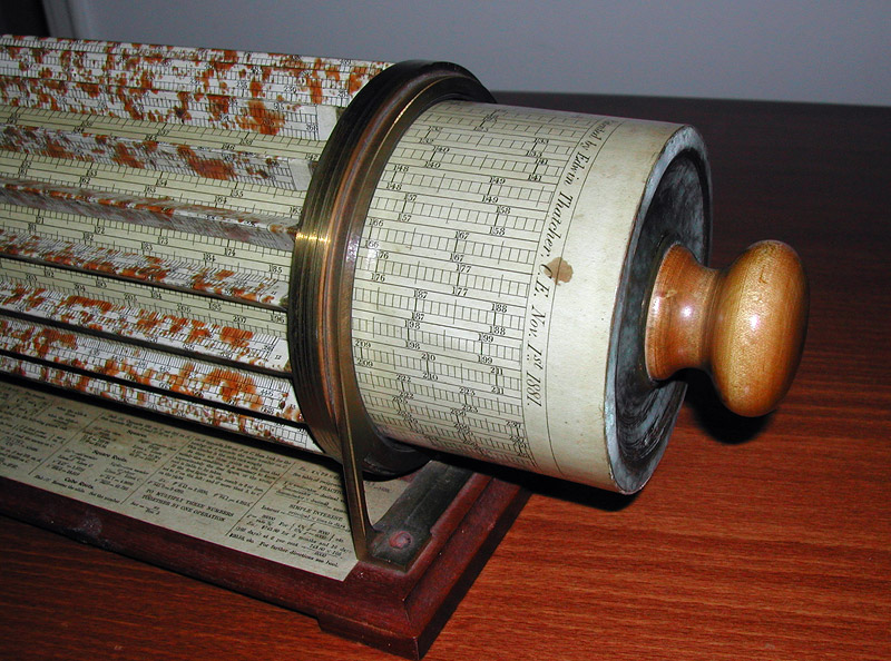 Thacher's cylindrical slide rule