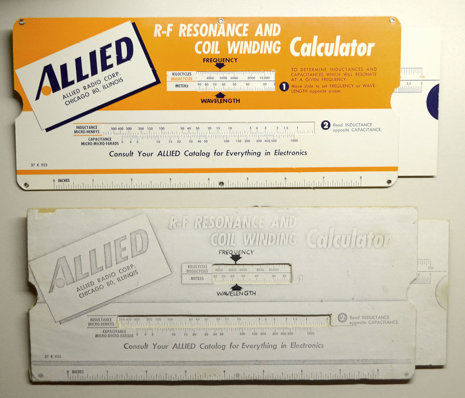 Allied coil winding calculator - original and copy