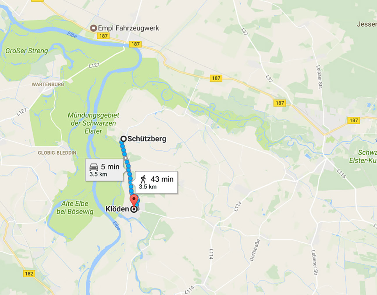 Google maps - use example