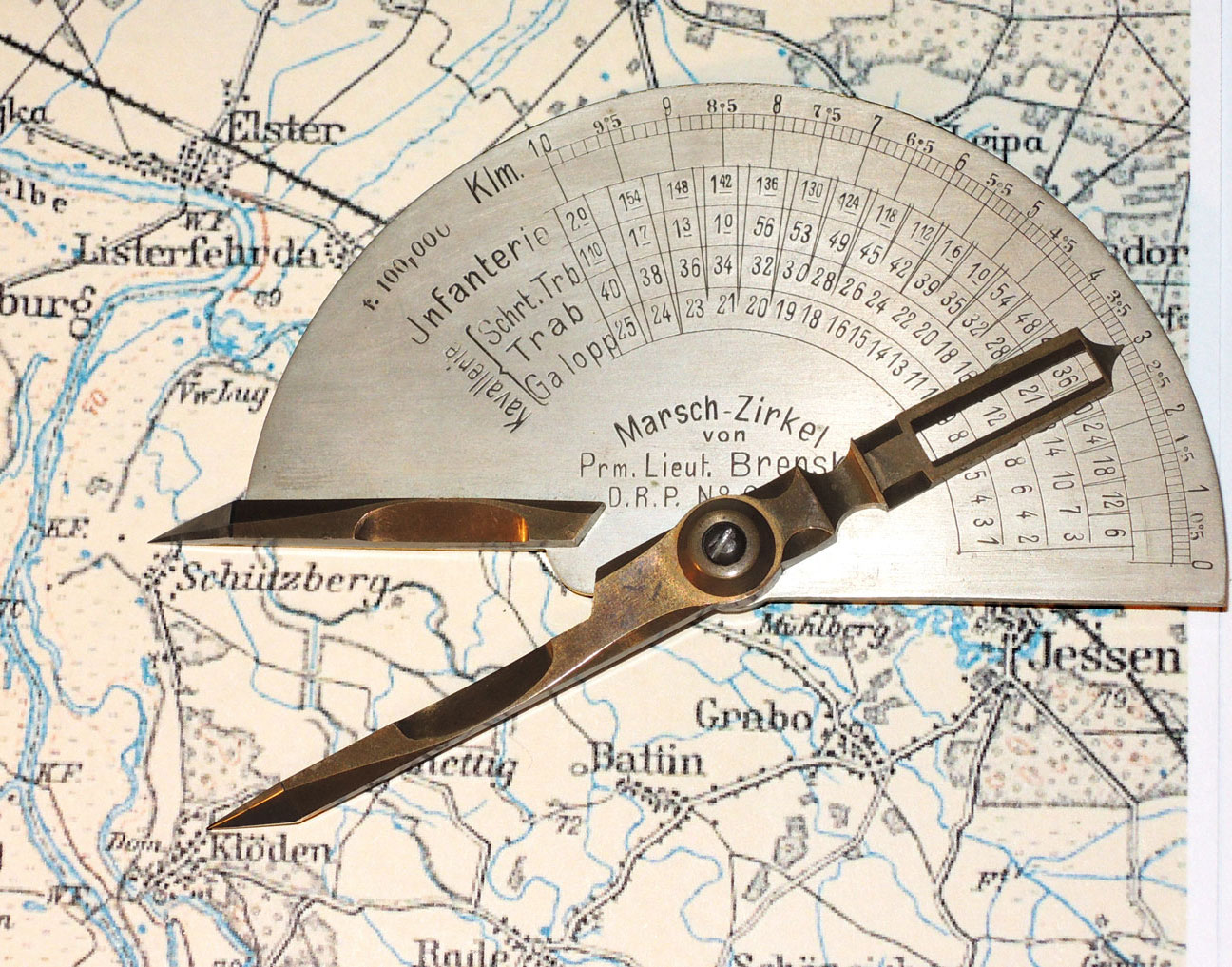 Brenske's Marsch-Zirkel - use example