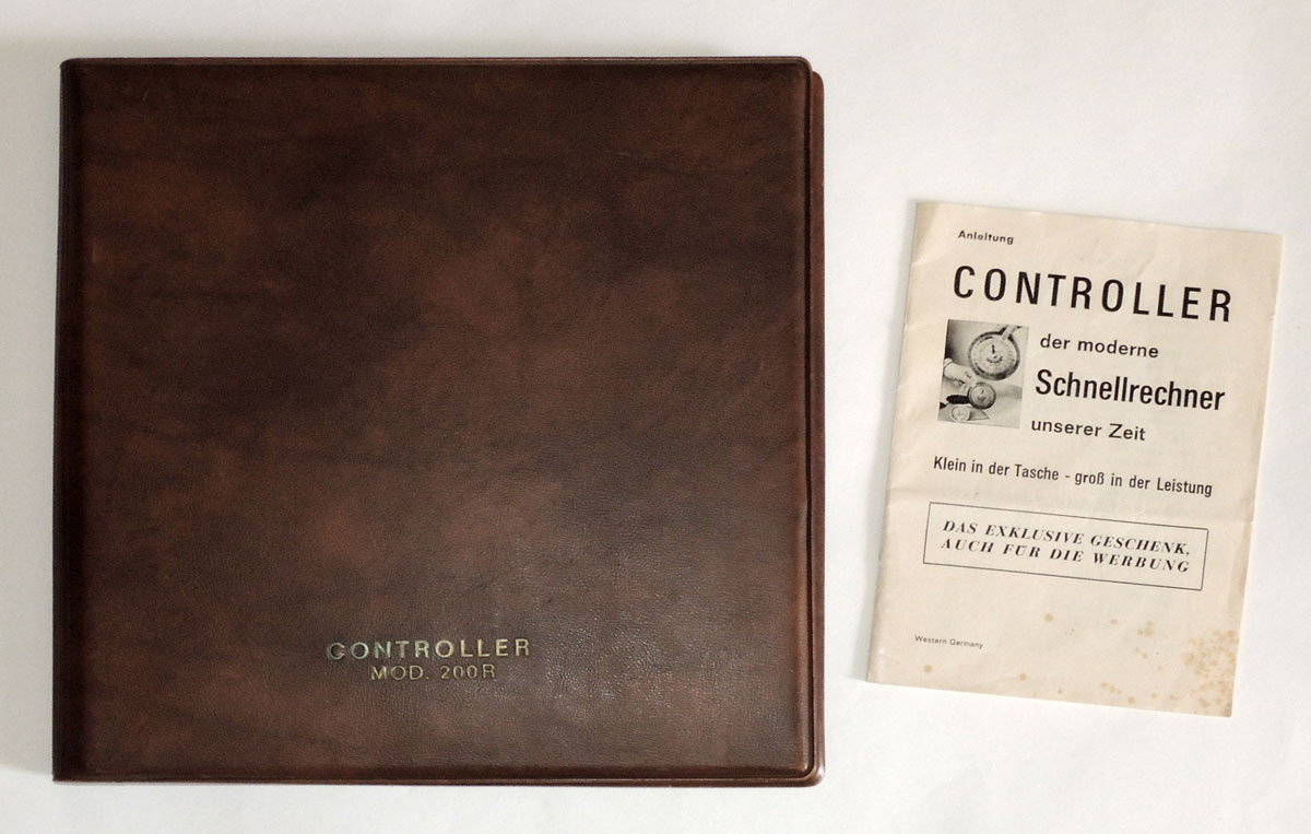 Vinyl case and instructions booklet of Controller model 200R