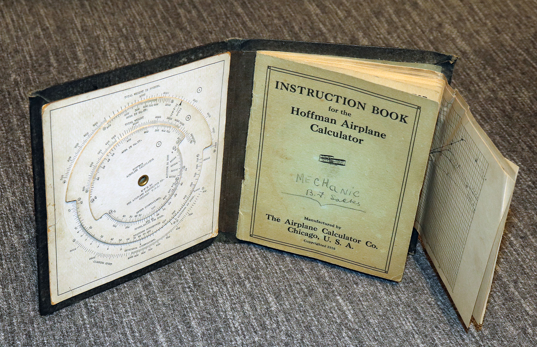 Hoffman's airplane calculator