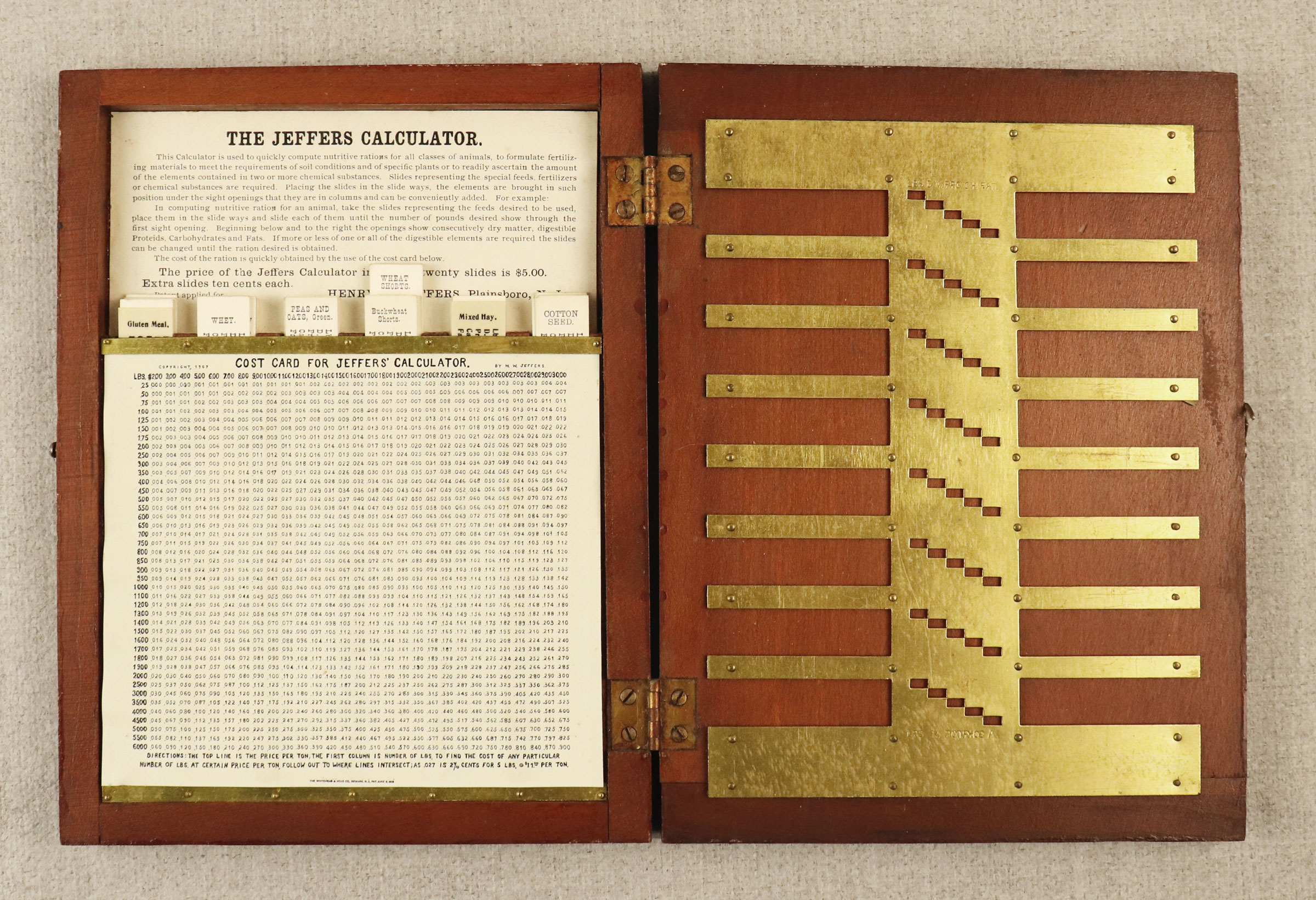 The Jeffers calculator - open