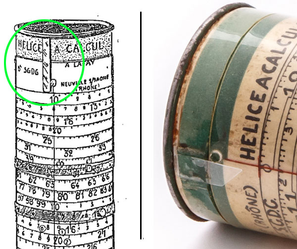 Lafay's Hélice a Calcul - detail