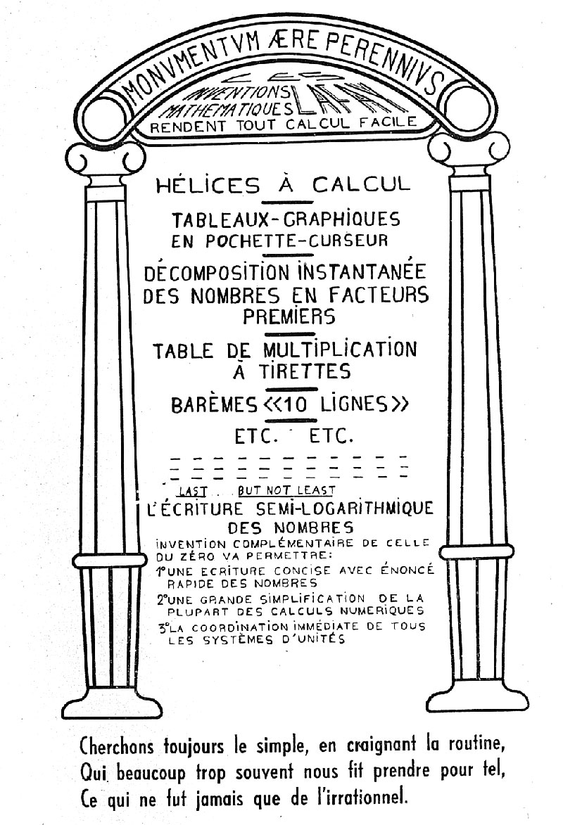 Cover of Lafay's advertising brochure