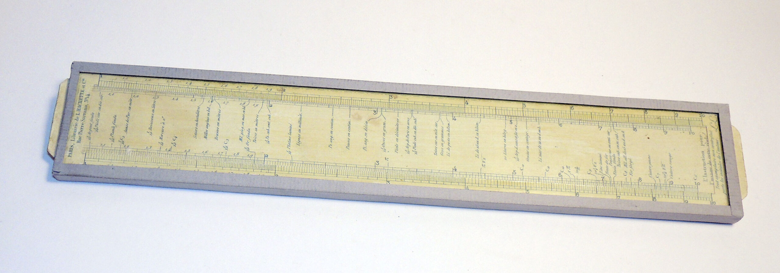 Lalanne's slide rule