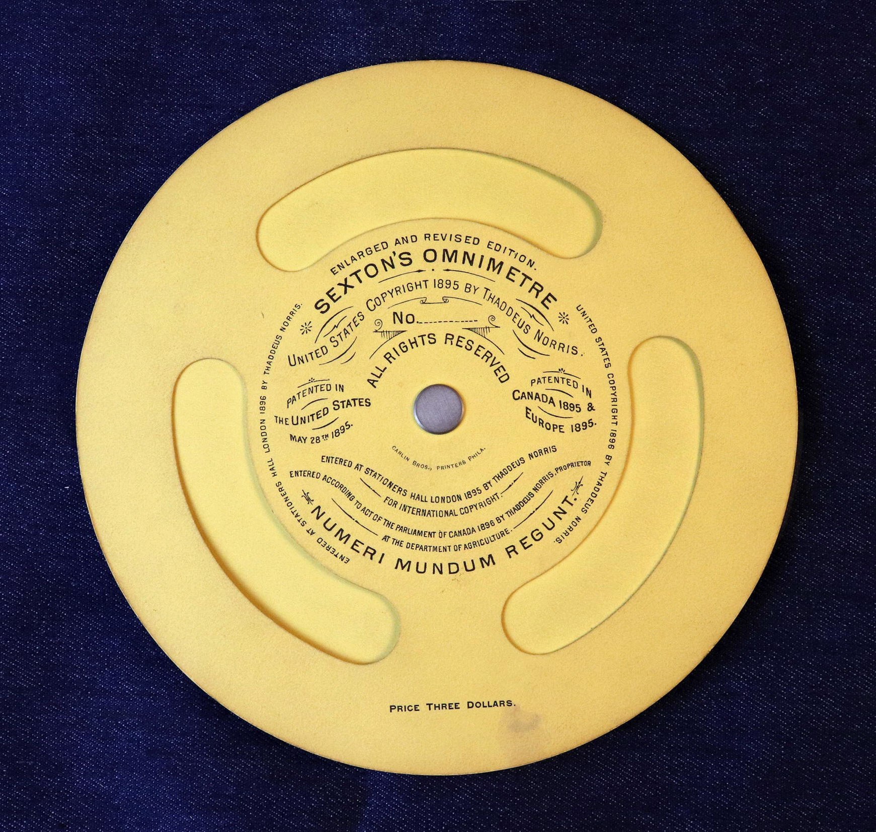 Sexton's Omnimetre - back