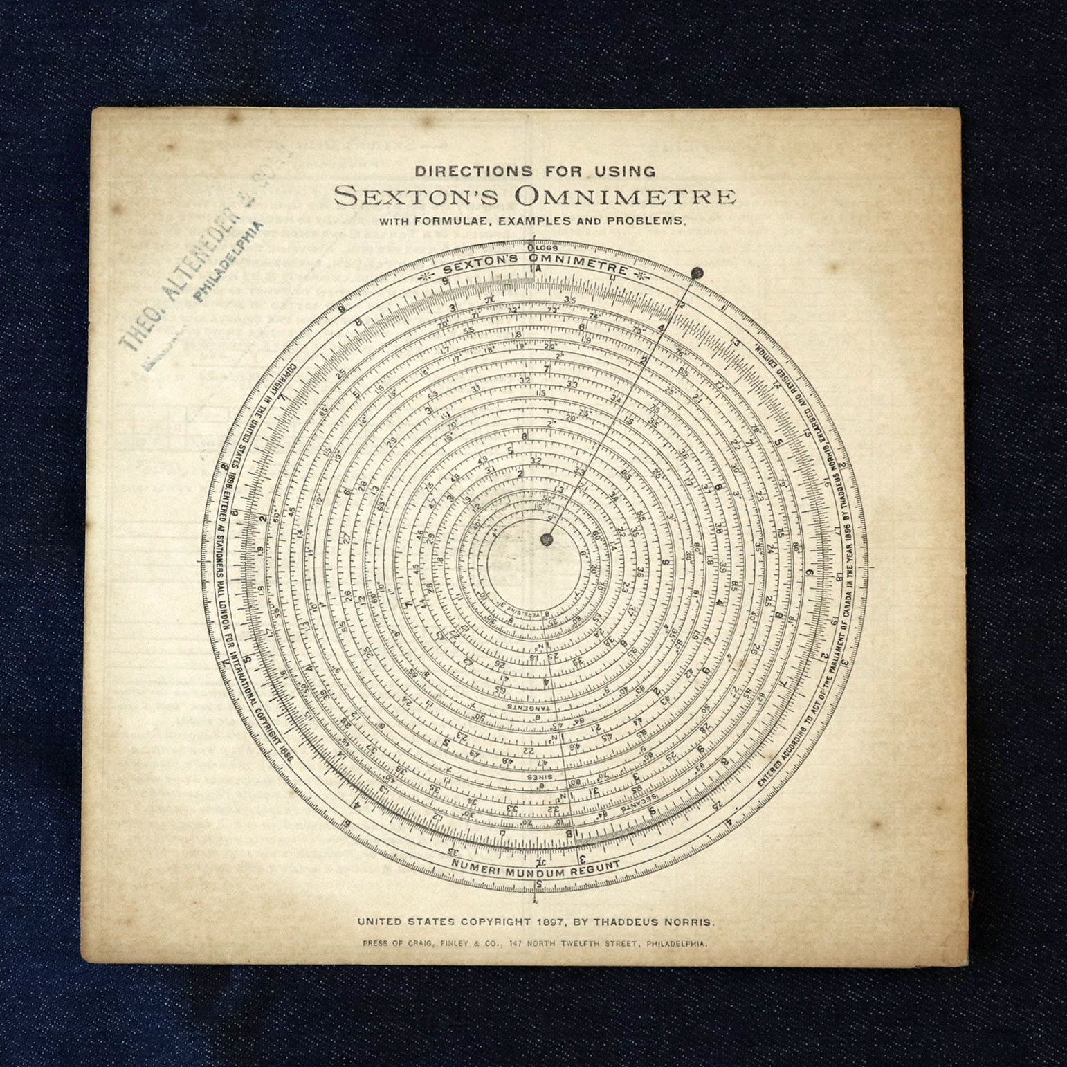 Sexton's Omnimetre - instructions