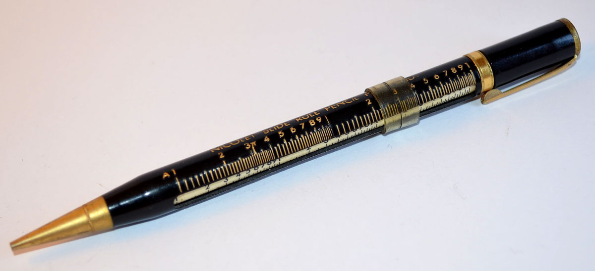 Nicolet slide rule pencil