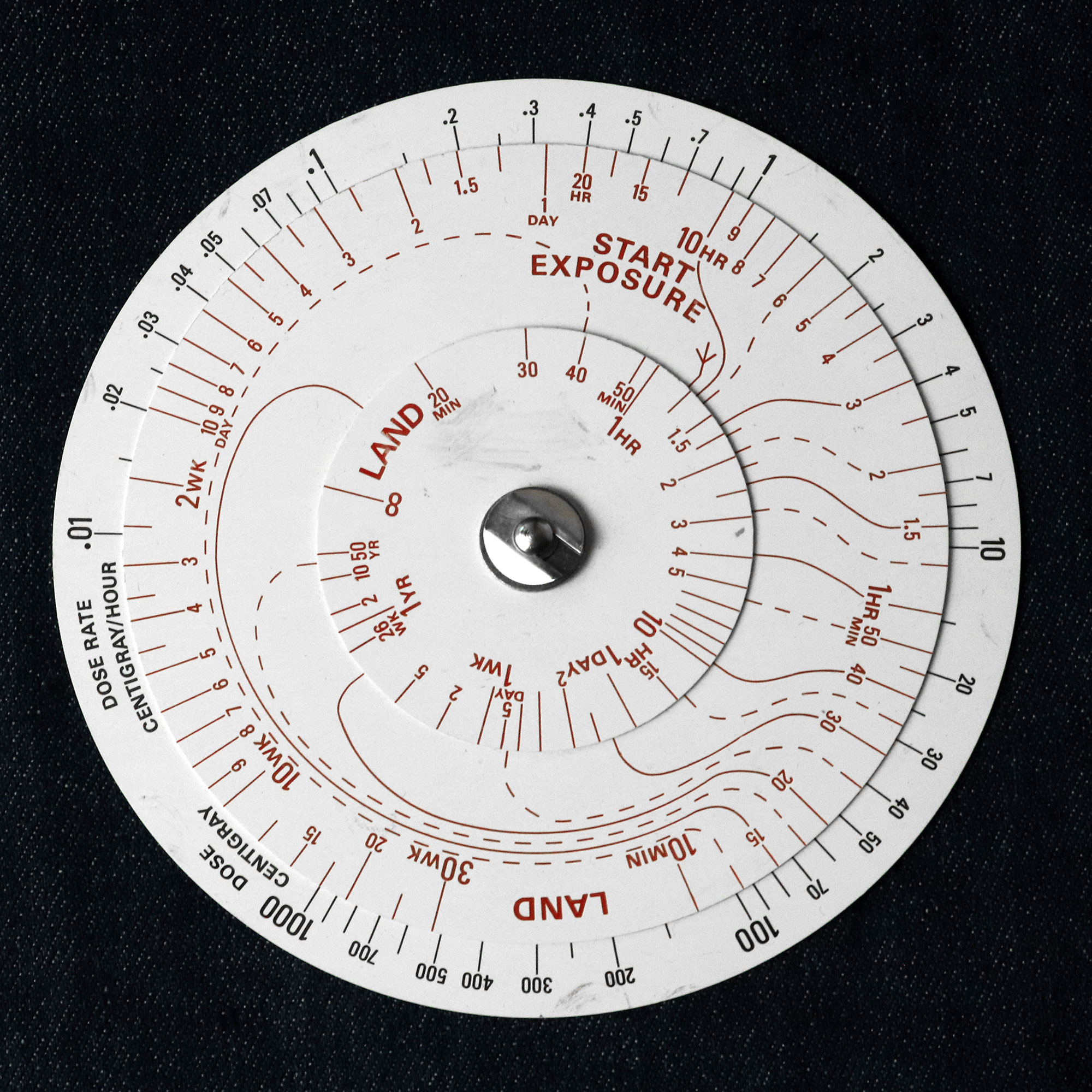 Radiac No. 1 Mk. 2 calculator - front