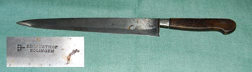 A Pre-stainless kitchen knife by Ed Wüsthof