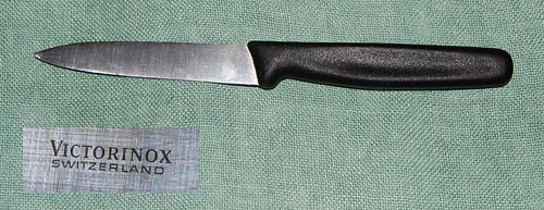 A stainless knife by Victorinox