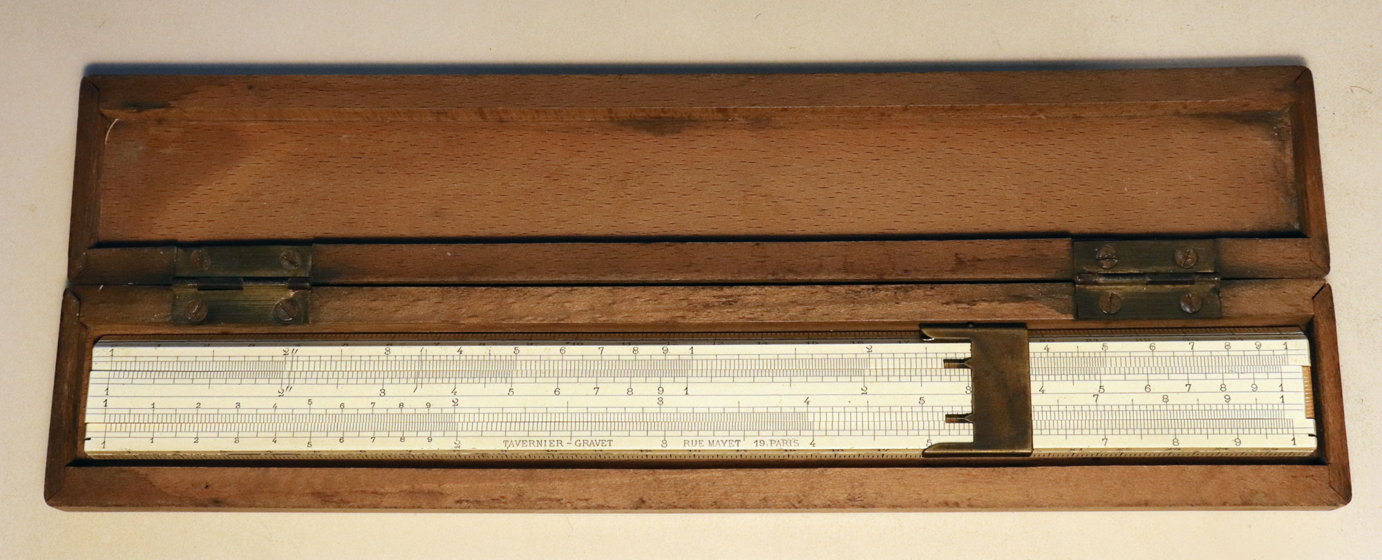 A Mannheim slide rule