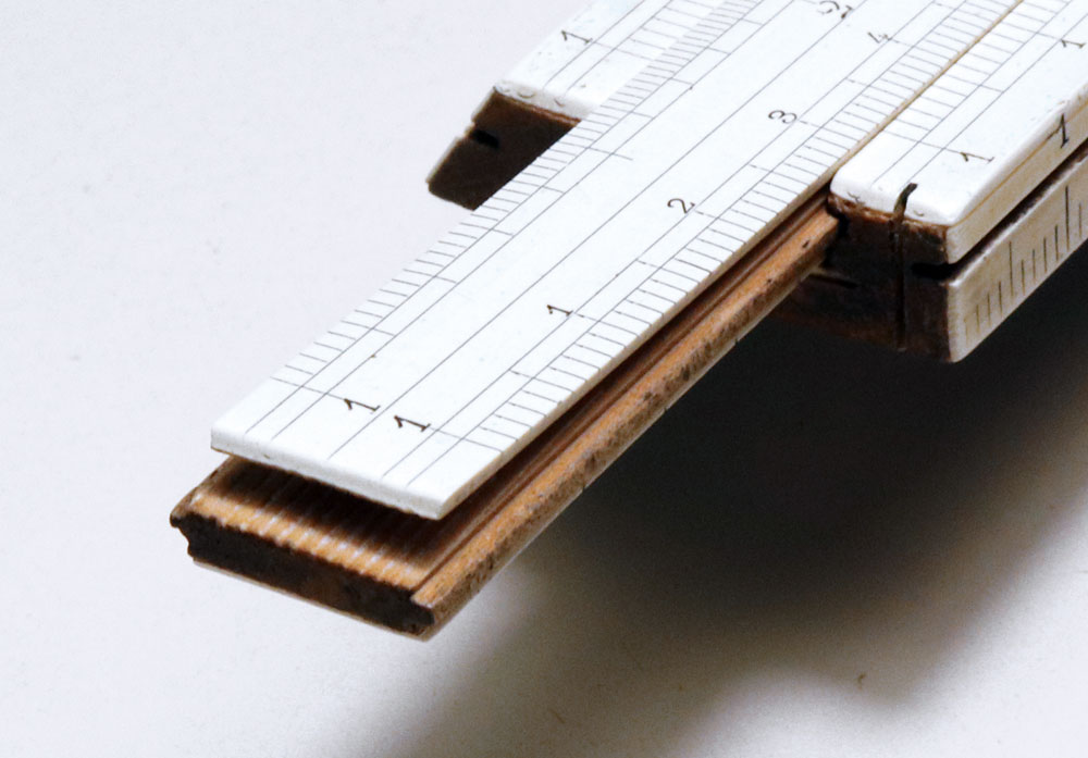 Tavernier-Gravet slide rule - late 19th century - detail