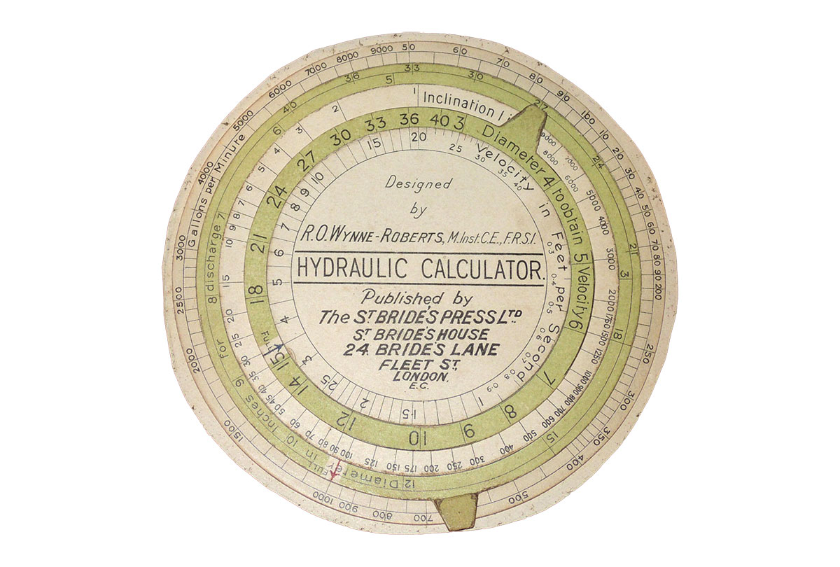 Wynne-Roberts’ Hydraulic Calculator - calculation example
