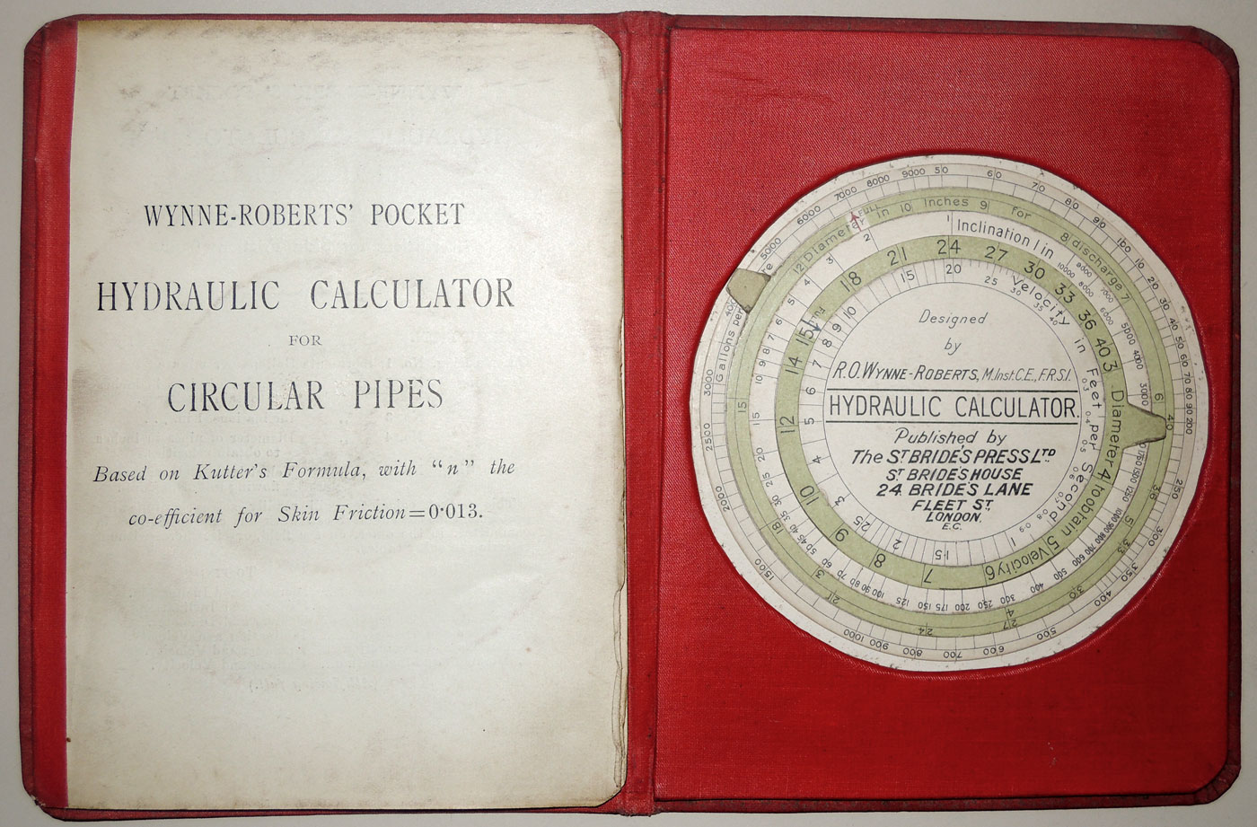 Wynne-Roberts’ Hydraulic Calculator