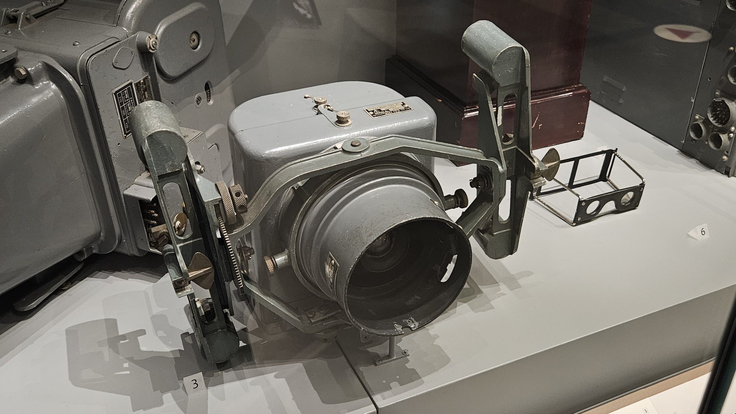 F.24 camera at the RAF museum, Hendon, UK