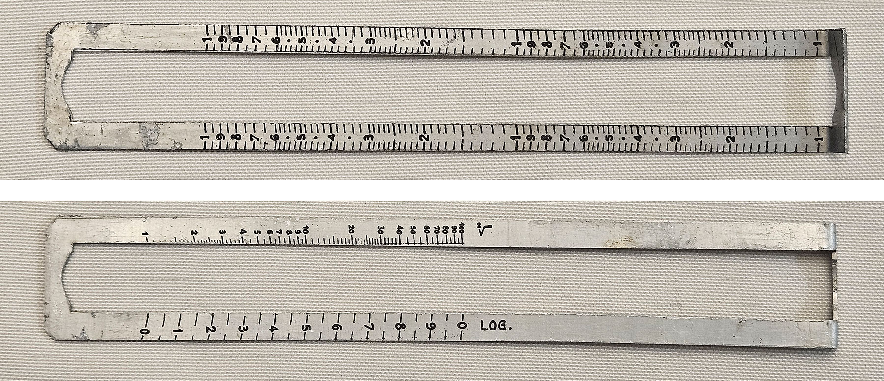 The two sides of the ruler